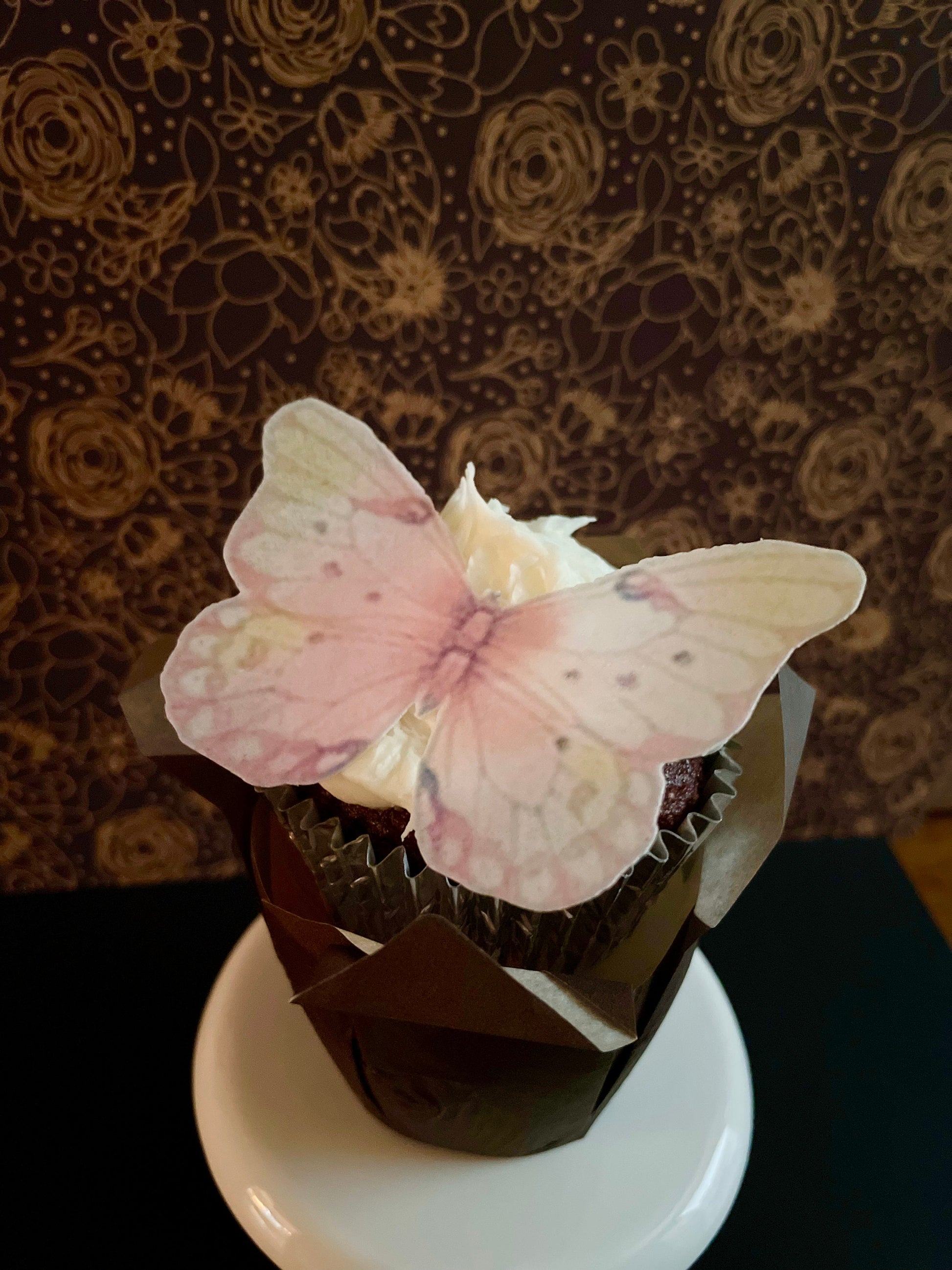 Light Pink/Yellow Edible Pre-Cut 3D Wafer Paper Butterflies - Multi-Sized Edible Butterflies