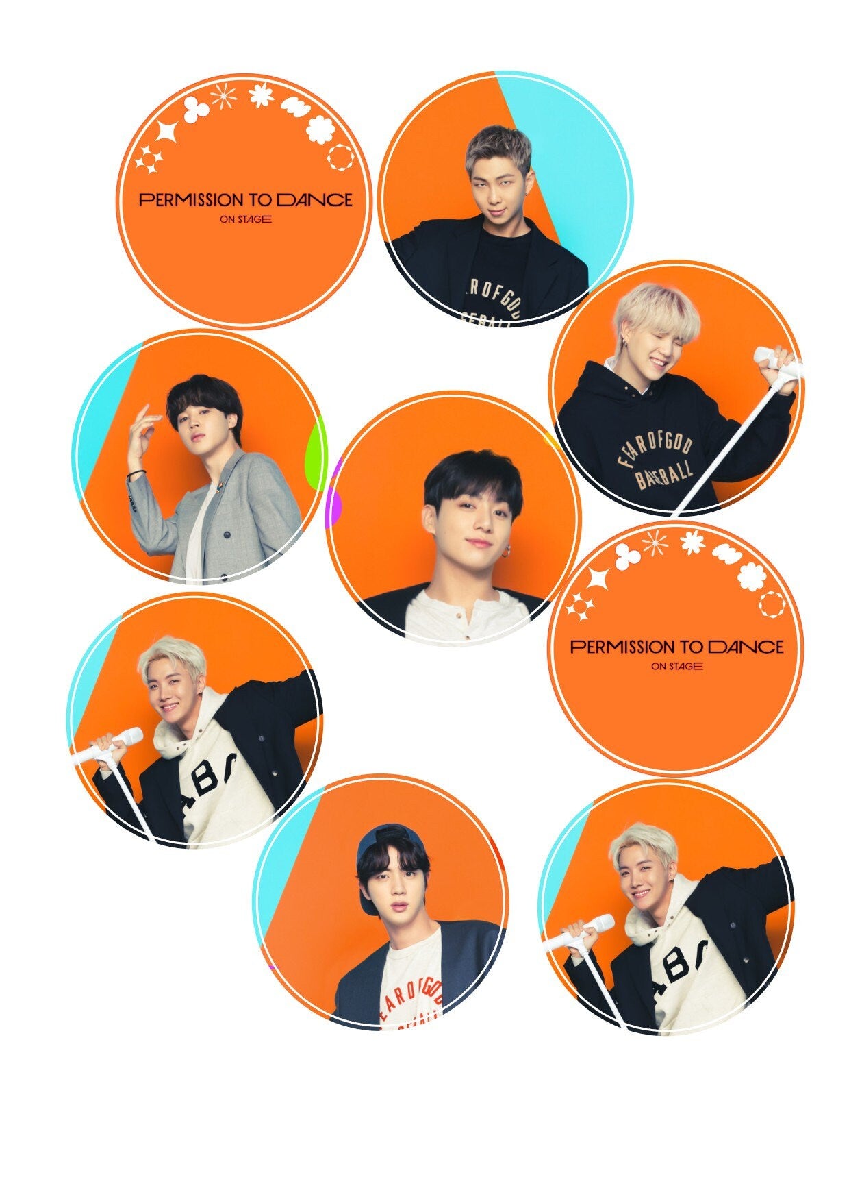 BTS Coffee BTS Permission to Dance Custom Edible Drink Toppers Confetti for drinks/bakedgoods/marshmallows