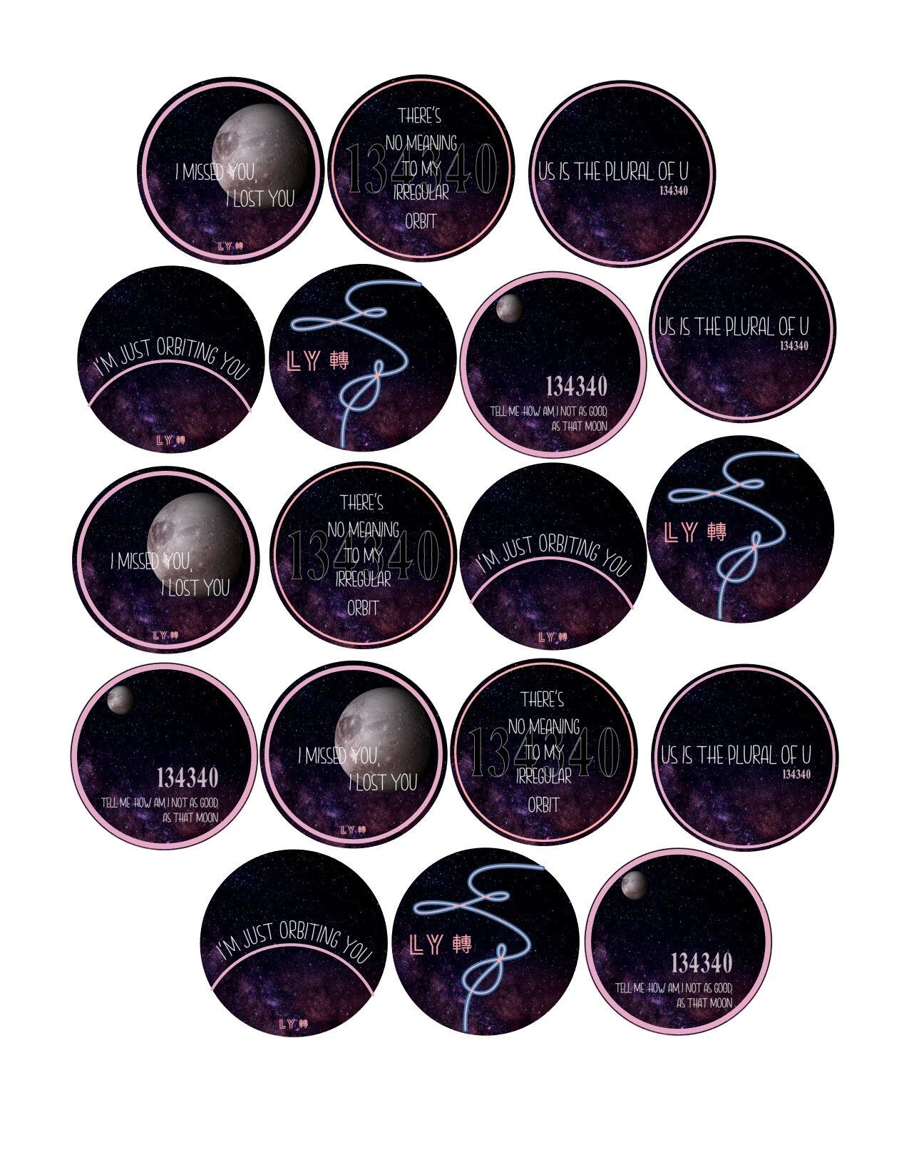 BTS Coffee BTS 134340 Custom Edible Drink Toppers - Lg Confetti for drinks/bakedgoods/marshmallows