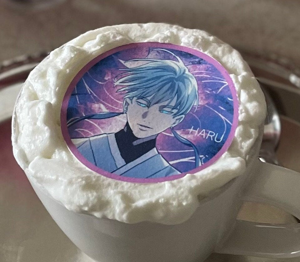 BTS Coffee BTS CHAKO-7 Fates - Custom Edible Drink Toppers Confetti for drinks/bakedgoods/marshmallows