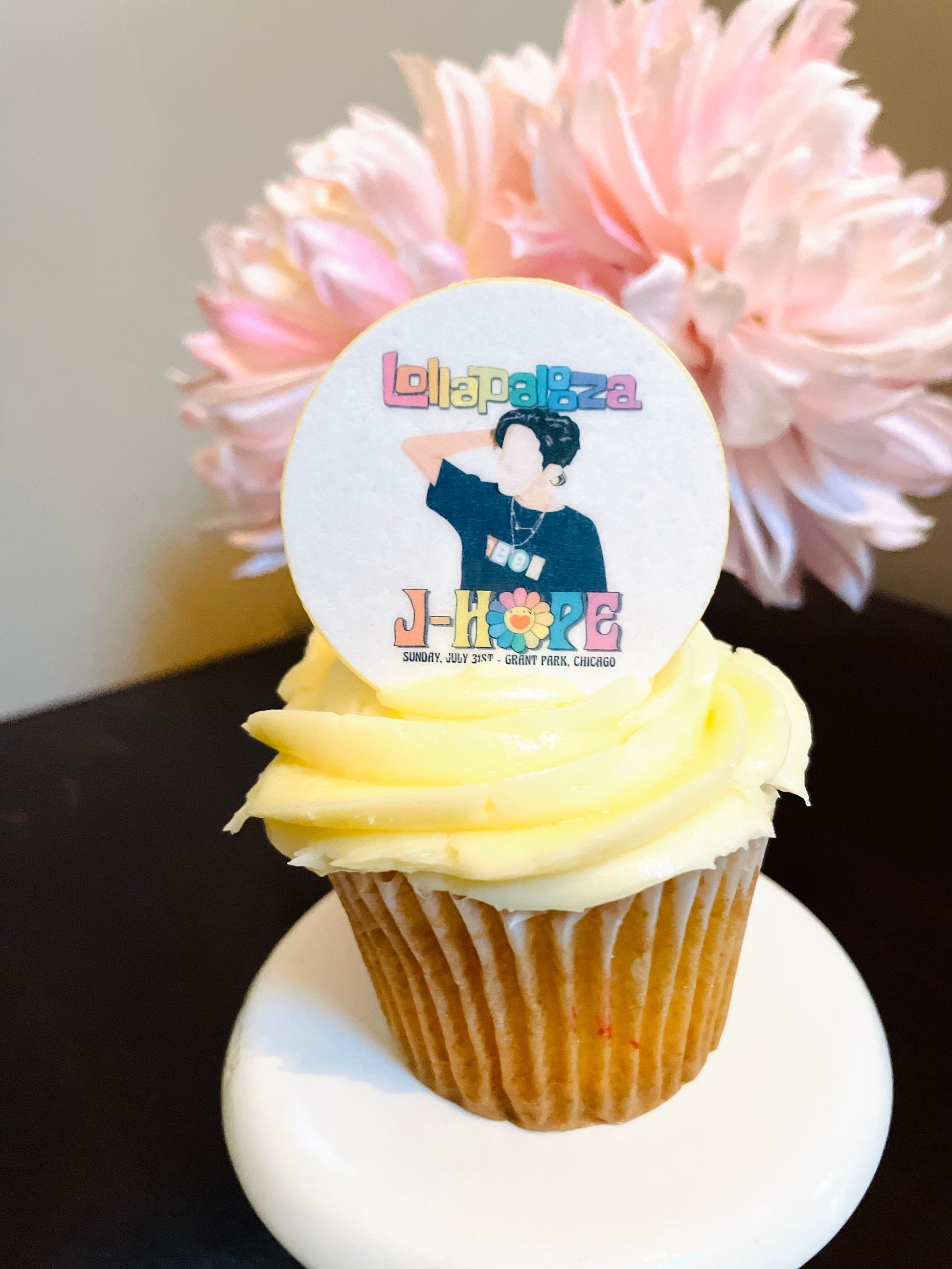 J-Hope Hobipalooza BTS cake cupcake toppers - Edible BTS cake toppers